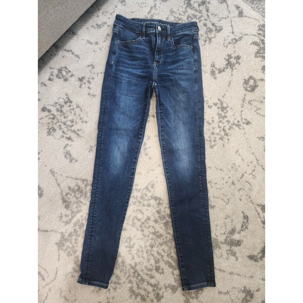 American Eagle Outfitters Women's Jeggings Jeans - Dark Blue Wash